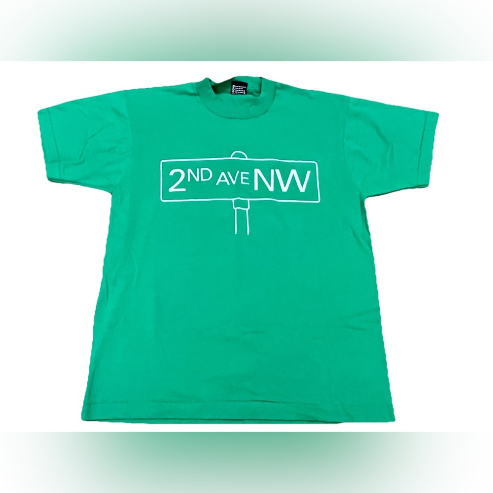 Vintage “2nd Ave NW” Tee Shirt Mens Size Large Screen Stars Single Stitch USA